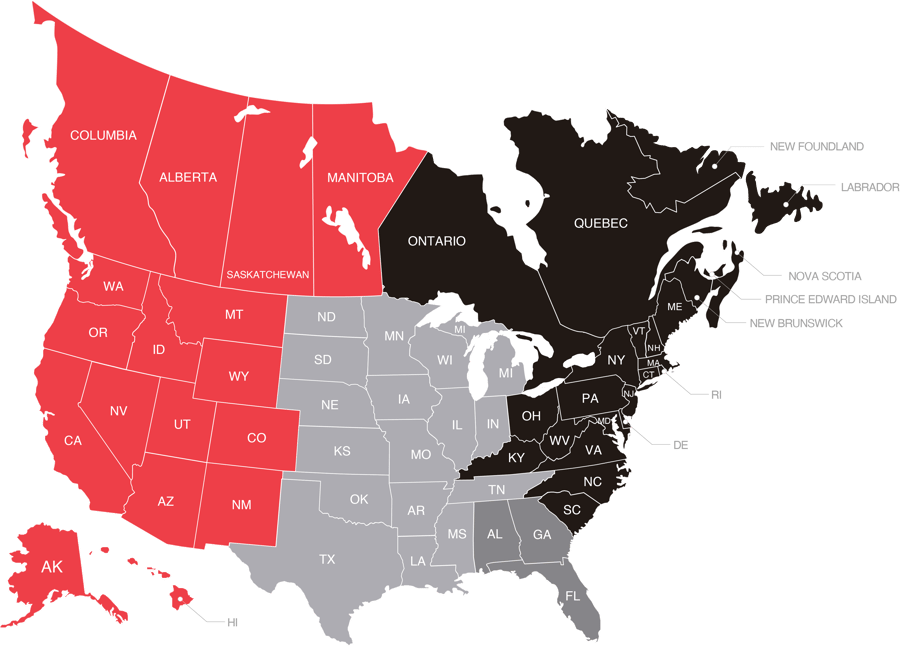DBCI Territory Map